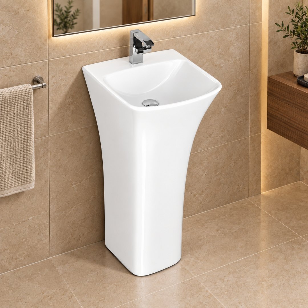 ACME White One Piece Basin Wash Basin - My Home Studio